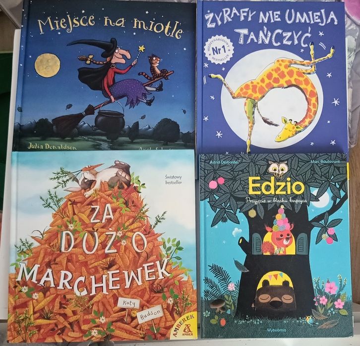 Zestaw miejsce na miotle, edzio za dużo marchewek, żyrafy nie umieją t