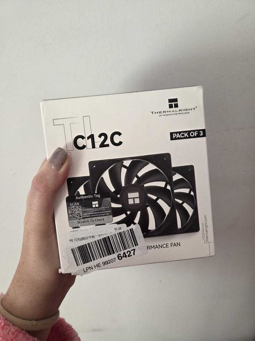Pack 3x Ventoinhas Thermalright TL-C12C | 120mm | NOVAS