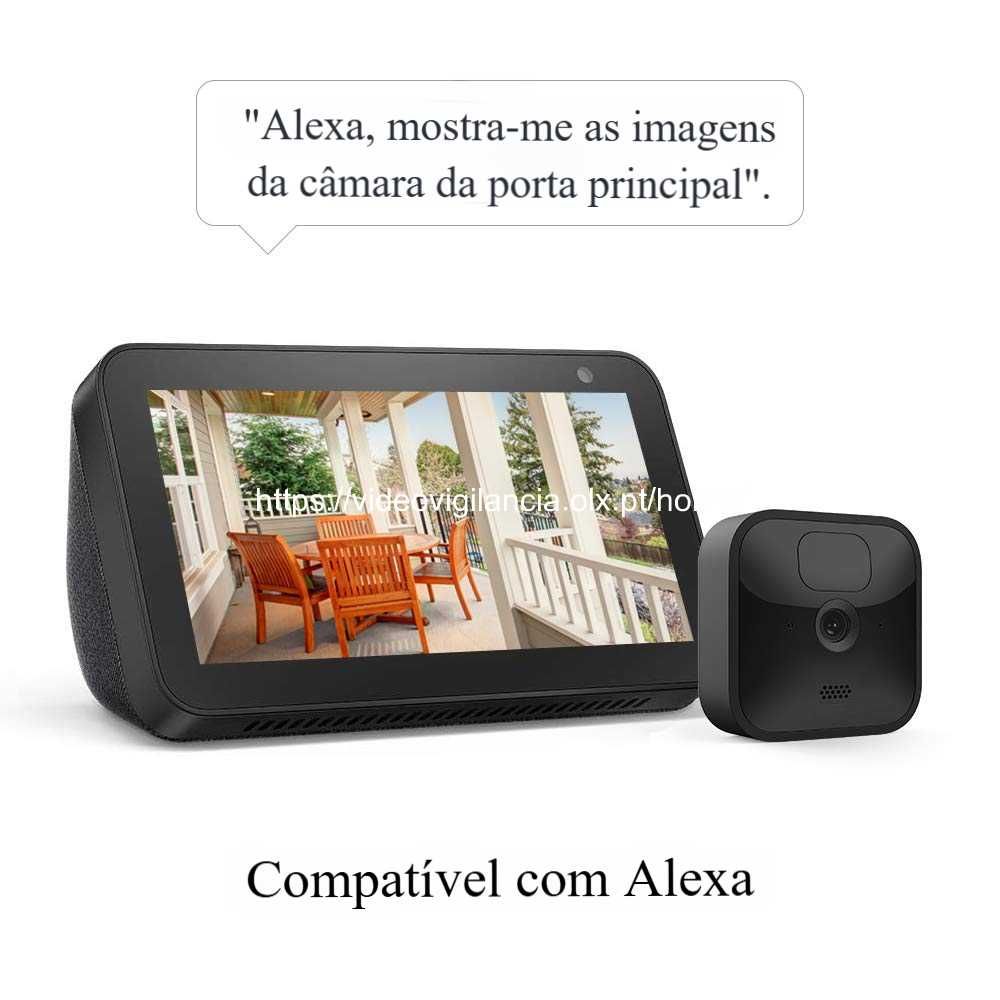 3 Câmaras C/Bateria‼️ S/fios ‼️ À prova de água ‼️ Compatível c/ Alexa