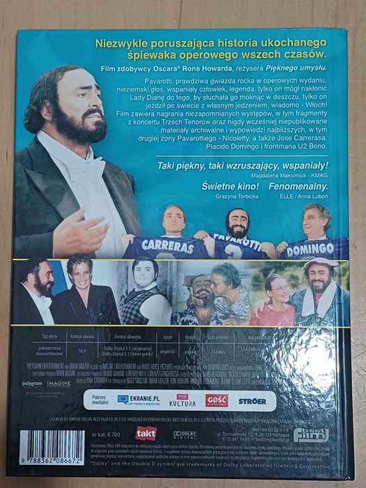 Pavarotti. Plyta DVD