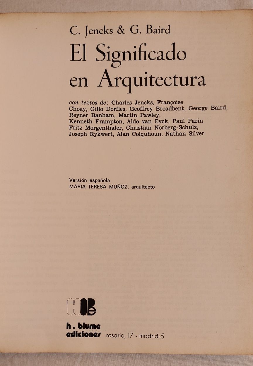 El significado en arquitectura