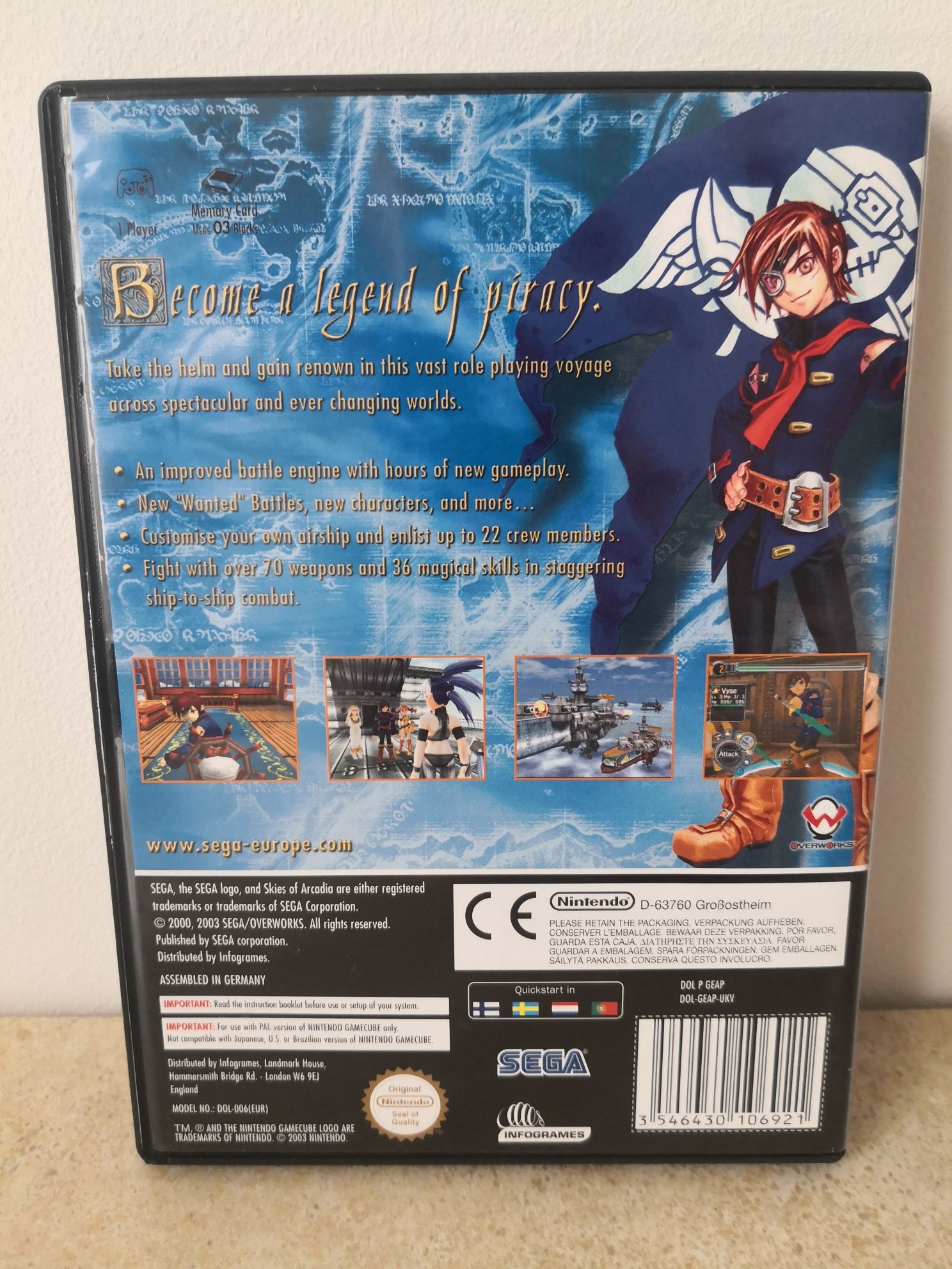 Skies of Arcadia Legends Nintendo Gamecube komplet angielski