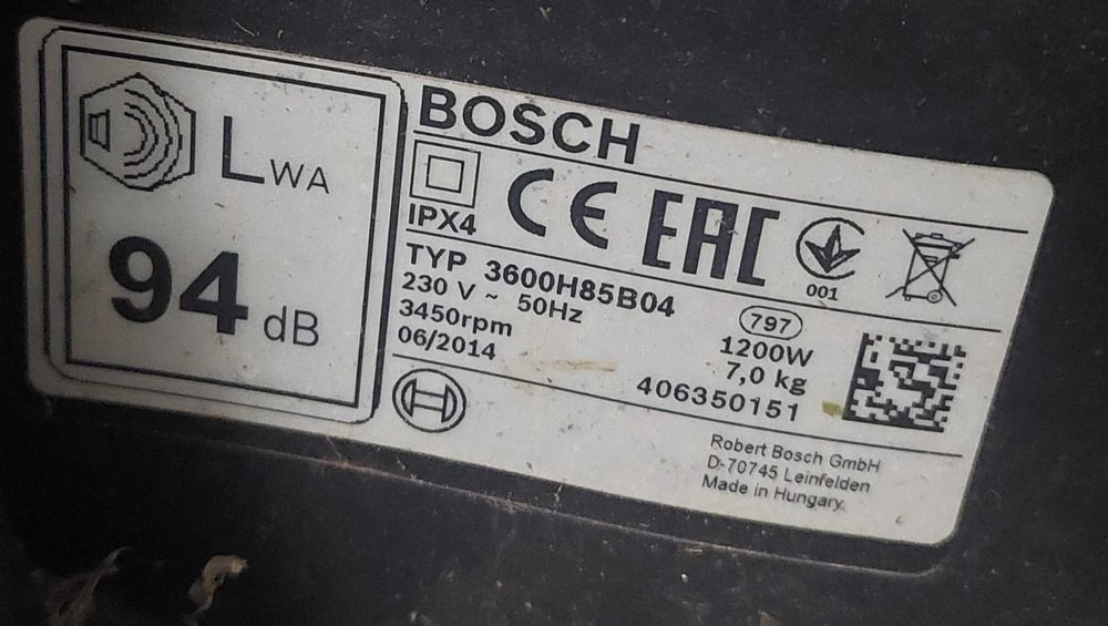 Cortadora e aparador de relva Bosch
