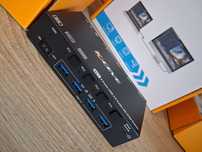 Przełącznik KVM USB 3.0 HDMI 4 porty 8K przy 60 Hz, Kceve 4 PC