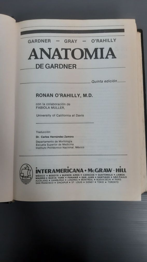Anatomia. O'Rahilly