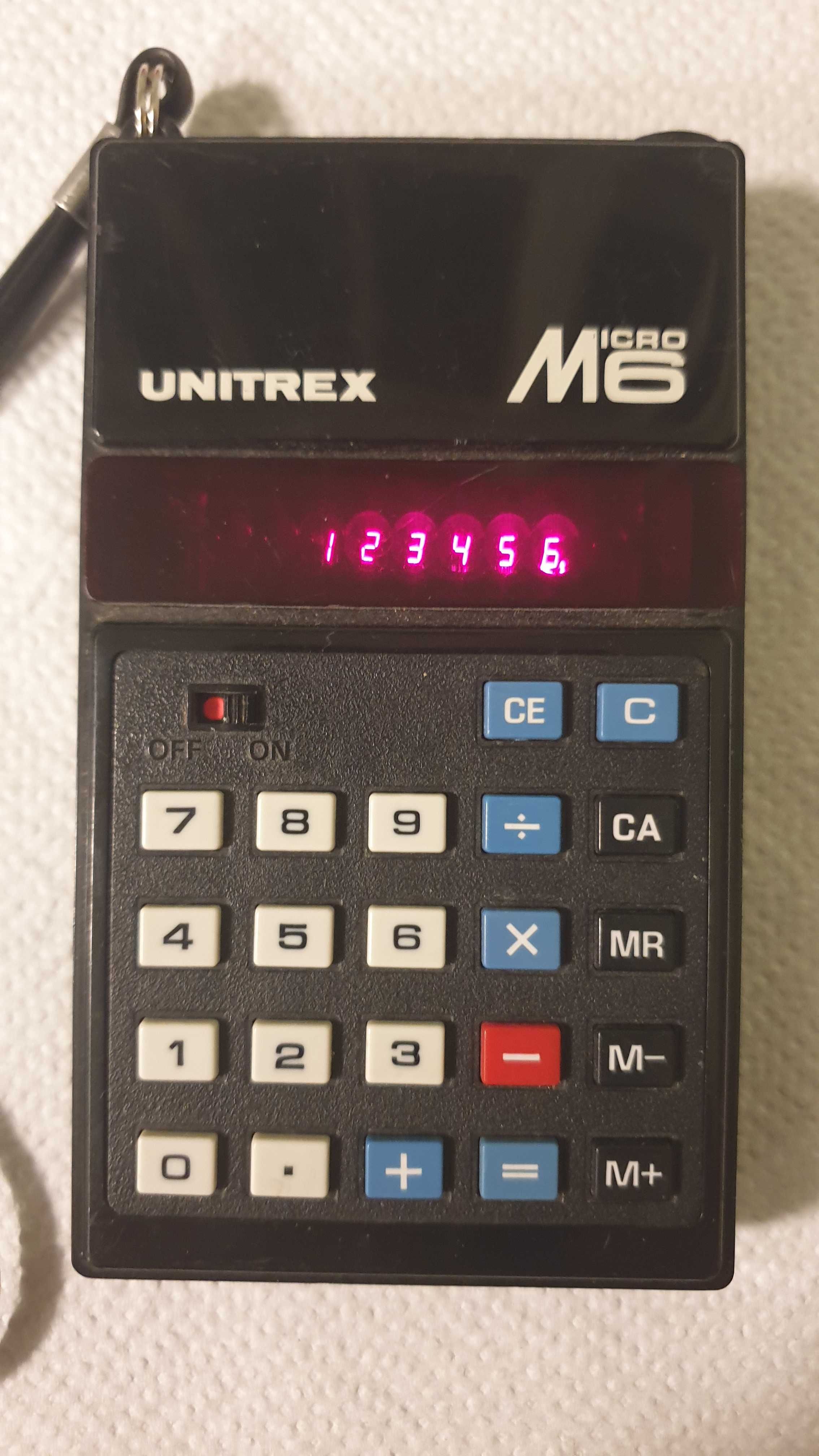 Zabytkowy kalkulator UNITREX  Micro M6 LED Made in Japan