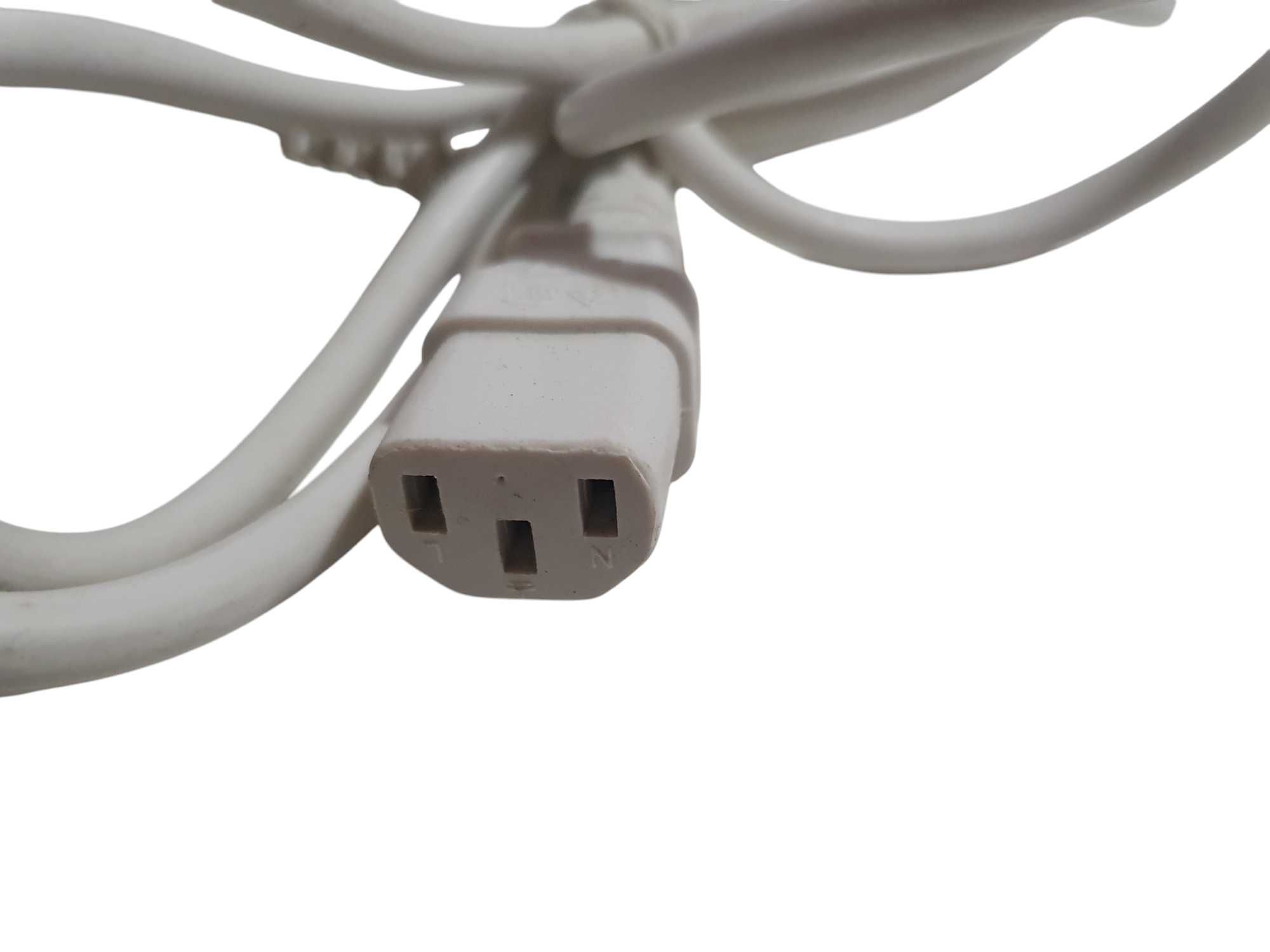 Kabel zasilający zasilacz Xbox 360,One, komputera, drukarki boczny 1,8