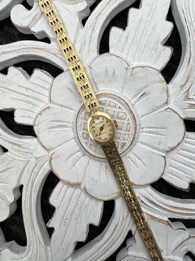 Stary pozłacany prawdziwym złotem zegarek w pełni sprawny Palerma