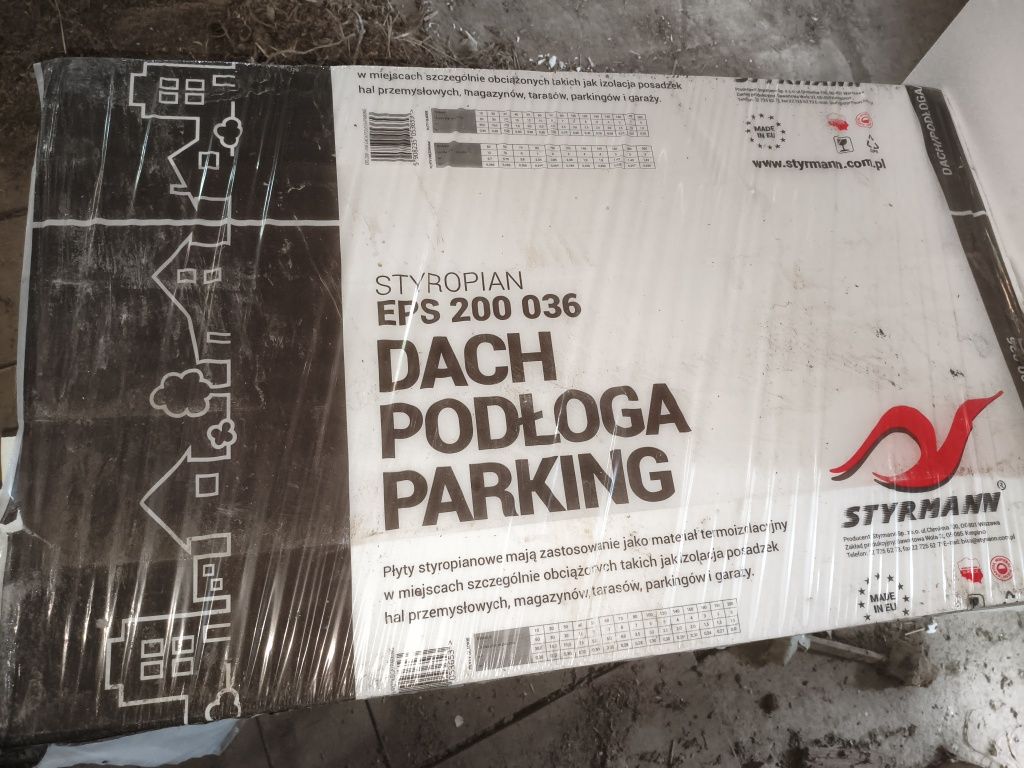 Styropian Dach Podłoga Parking 12cm EPS 200