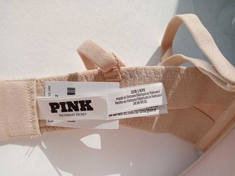 PINK 32В  Wear Everywhere Push-Up Strapless Bra Бюст без бретелек VS