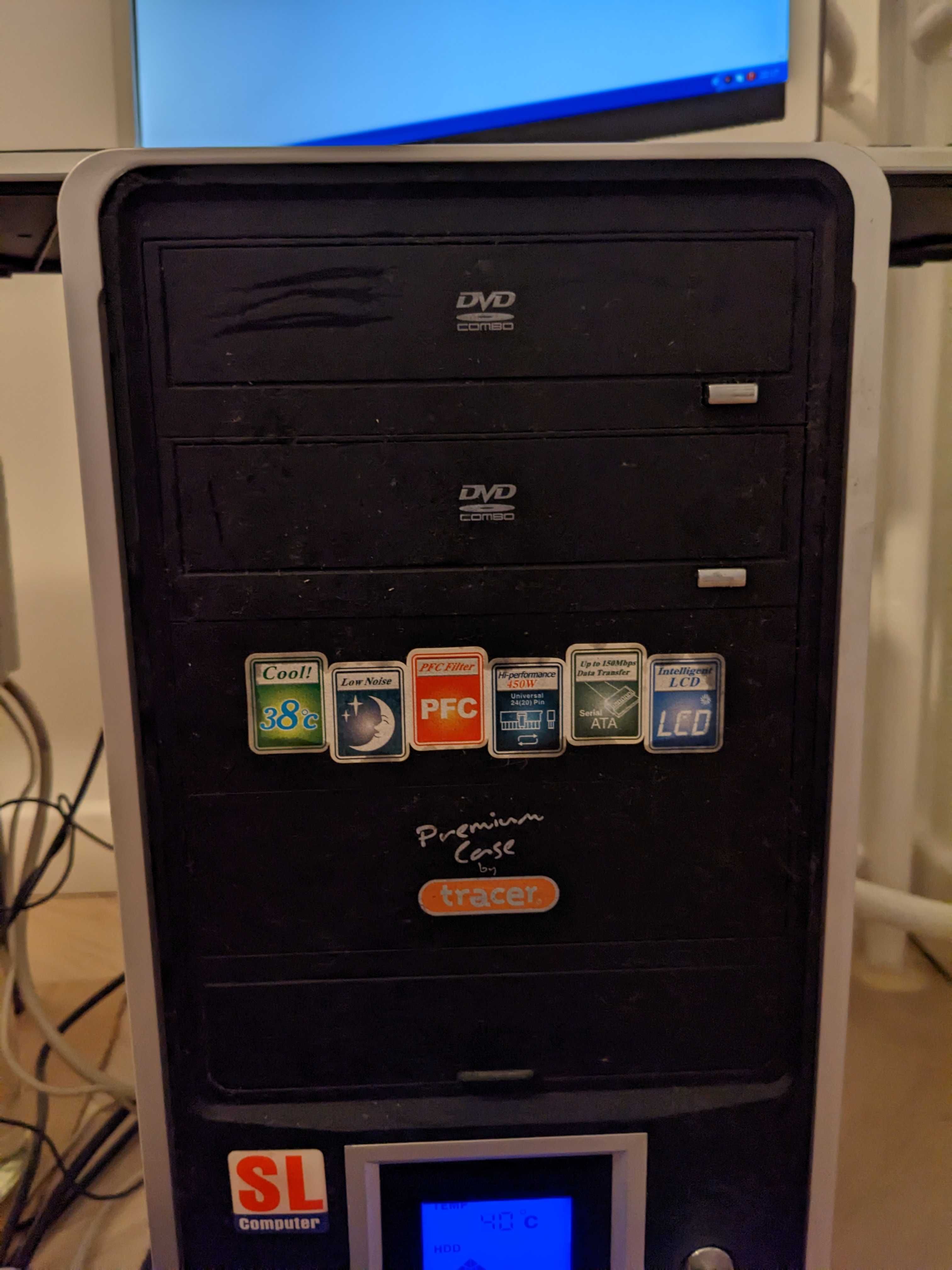 PC komputer, 2GB RAM, Windows XP, GRATIS: monitor+klawiatura+myszka
