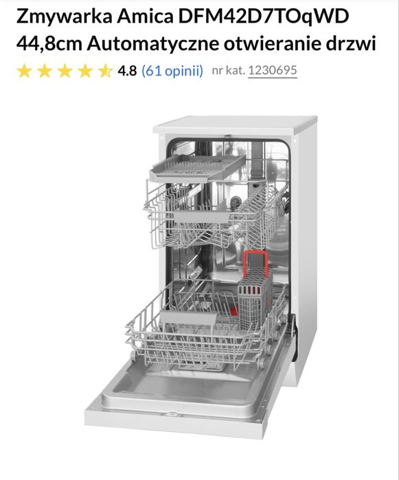 Zmywarka Amica szerokość 45 cm