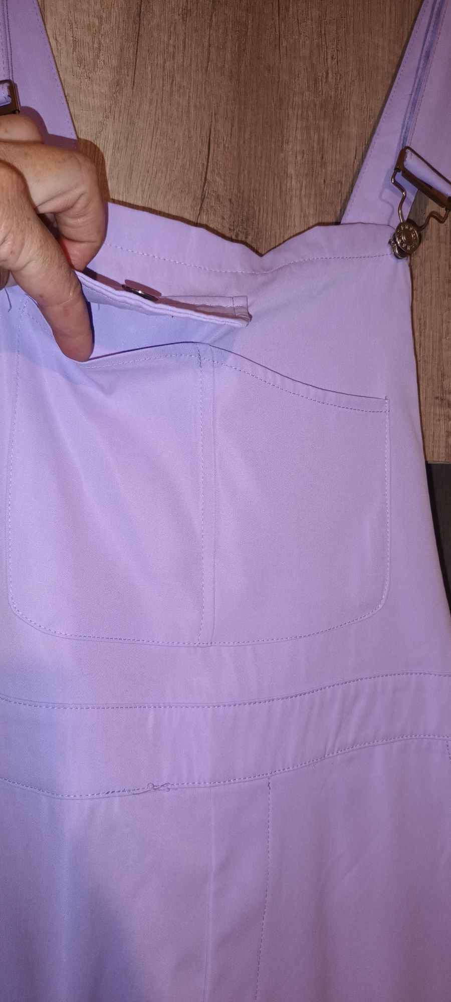Shein ogrodniczki damskie liliowy modny fason