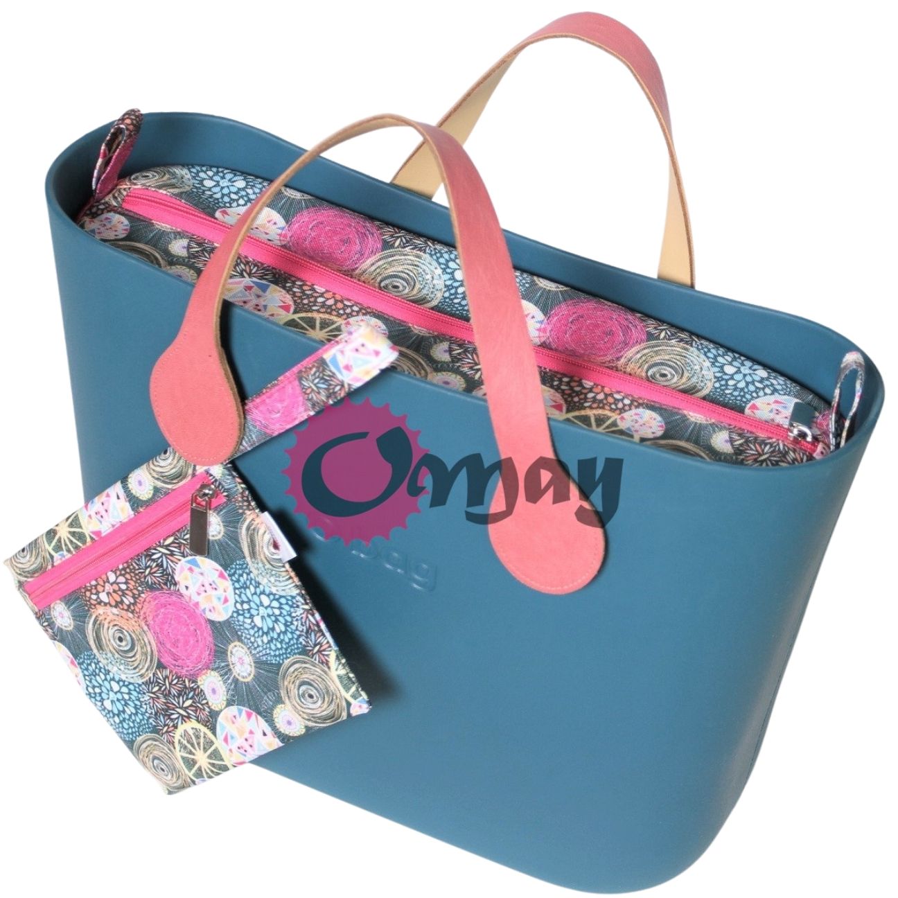 organizer OBAG STANDARD +KOSMETYCZKA koła róż 2 kieszenie OMAY.PL