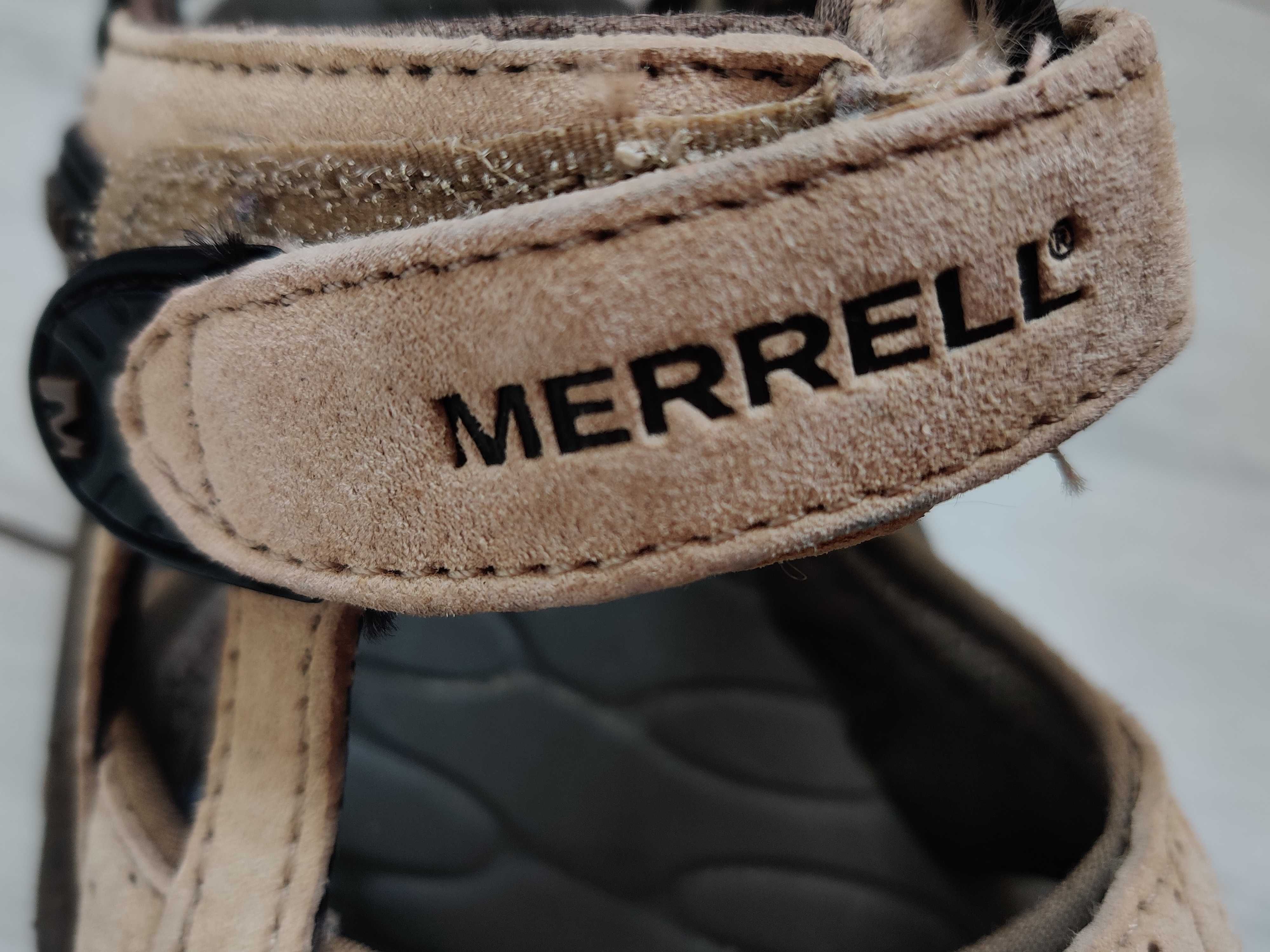 Босоножки сандалии кожаные merrell р 37 24 см перешлю идеал