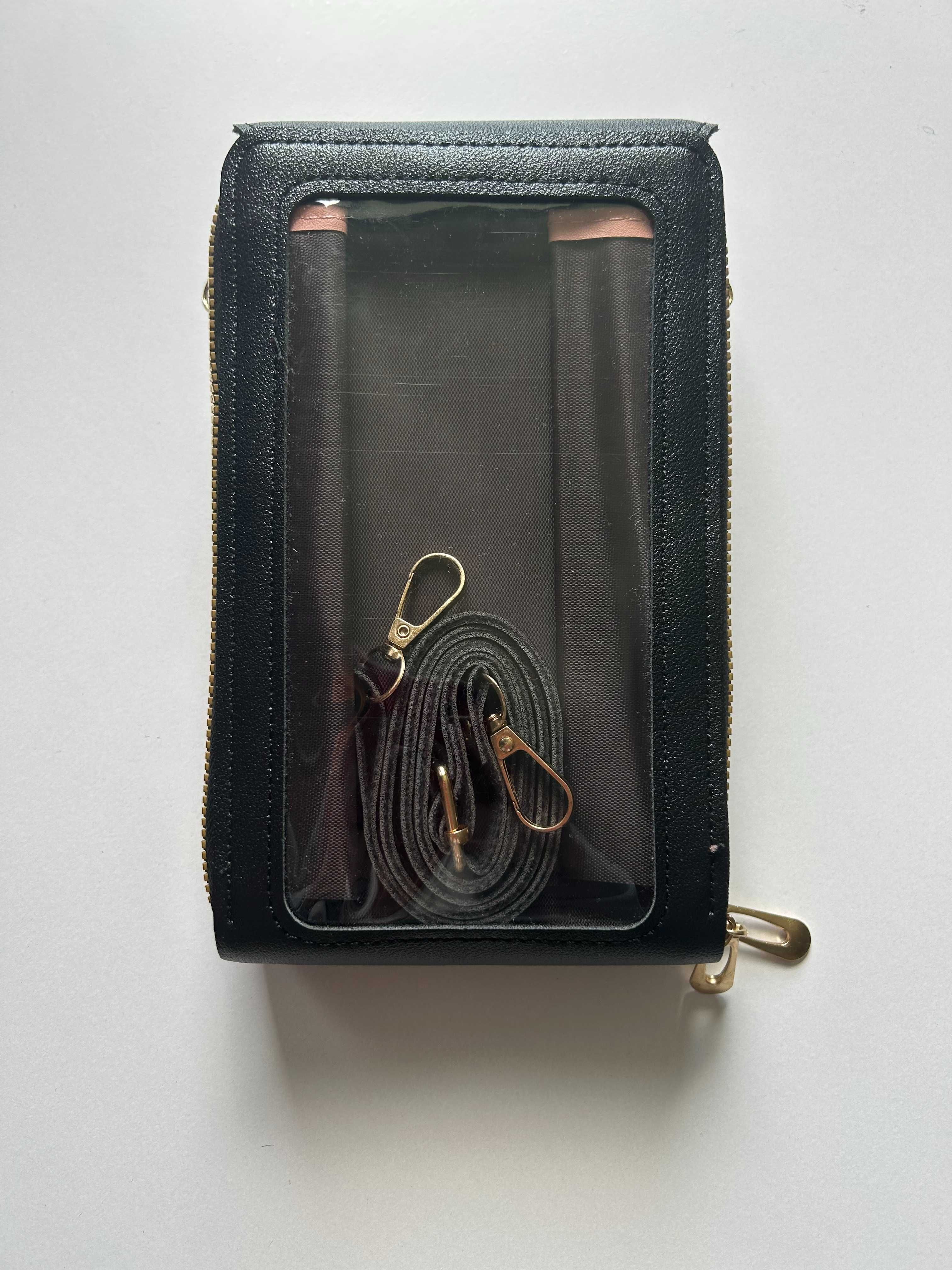 Torebka kopertówka listonoszka na telefon portfel