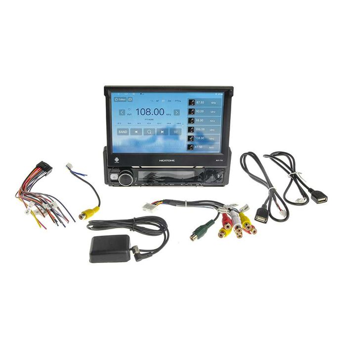 Автомагнитола с выдвижным экраном на андроиде 7 дюймов 2/32 с карплей