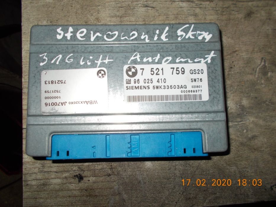 Sterownik skrzyni automatycznej BMW E46 N42