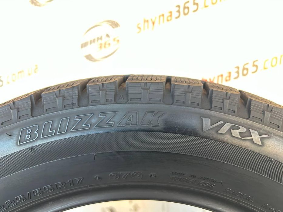 225/55 r17 bridgestone blizzak vrx 8mm шини бу зима