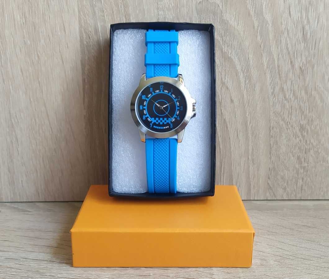 Nowy sportowy zegarek analogowy *Blue*
