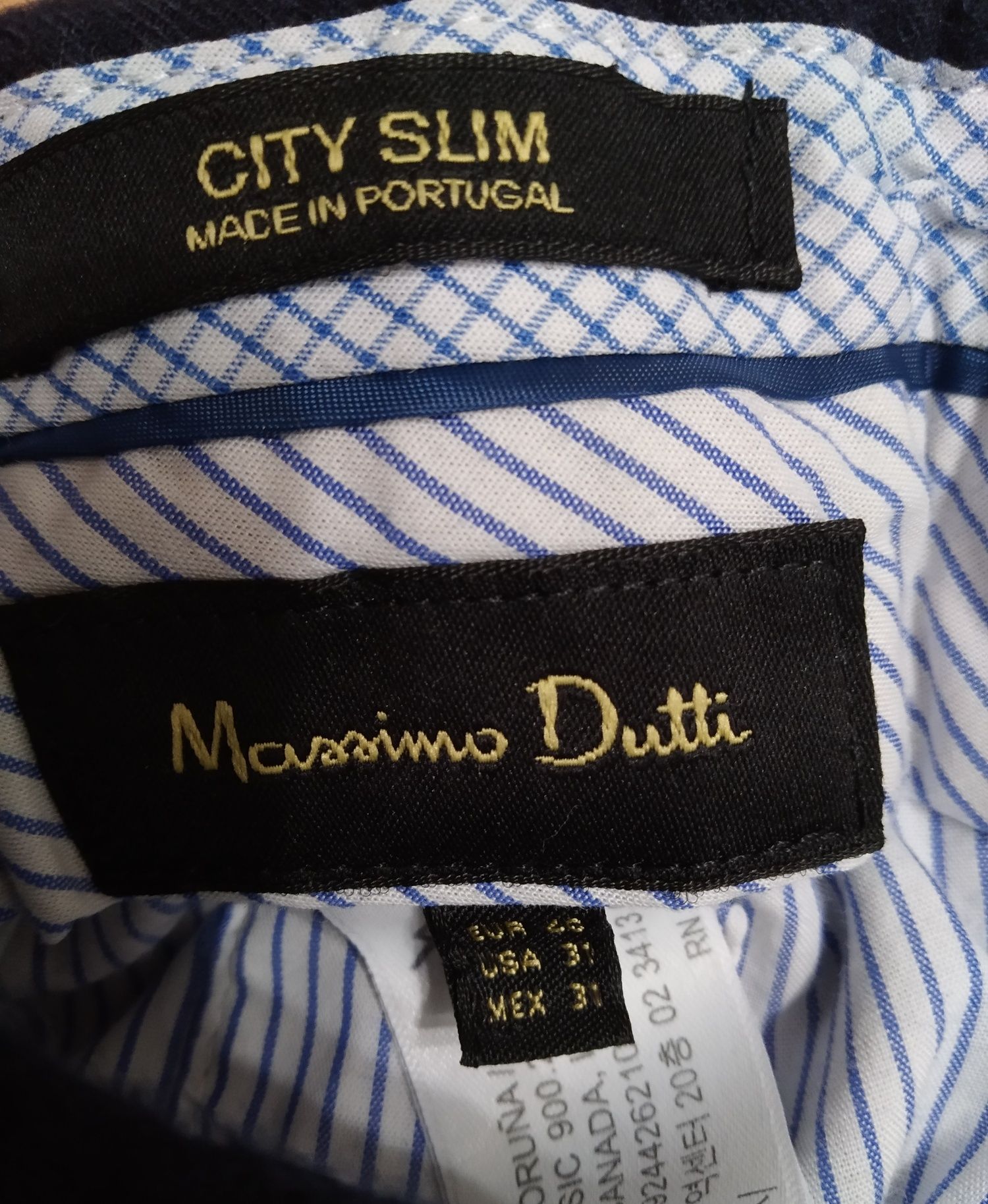 Spodnie męskie materiałowe Massimo Dutti rozmiar 40