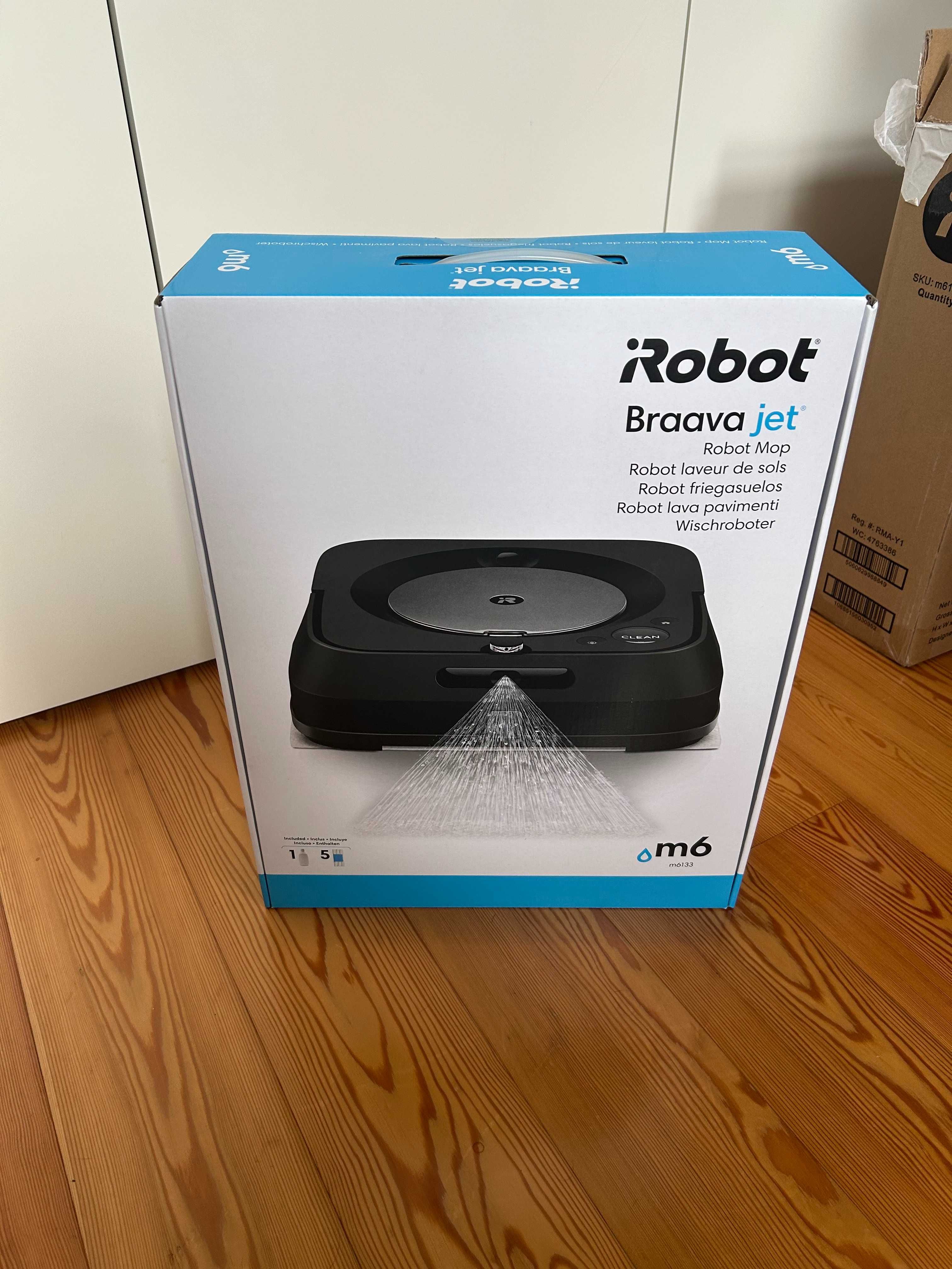 Robot esfregona Braava jet® m6 com ligação Wi-Fi