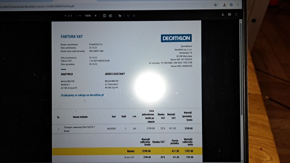 Trenażer Elite Suito t  ROK GWARANCJI