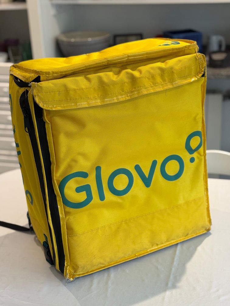 Mochila Glovo expansível