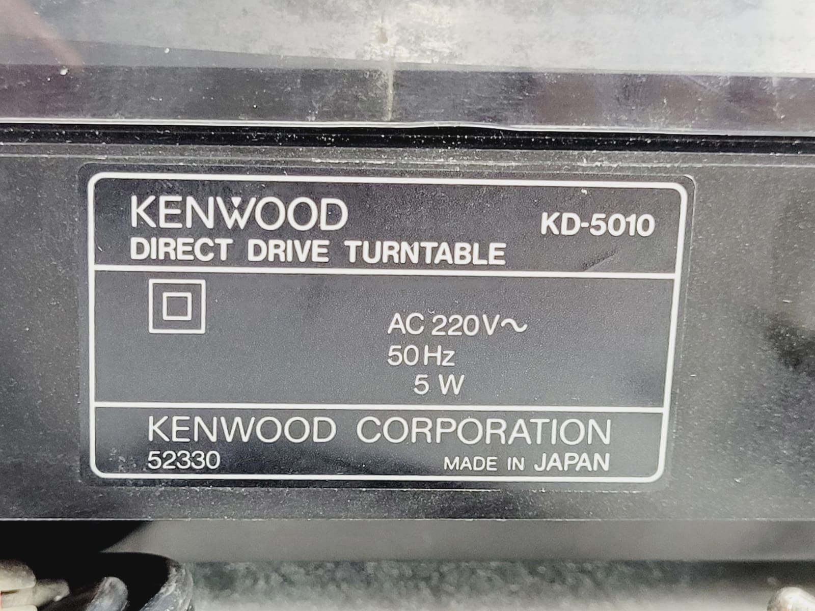 Kenwood KD 5010 Japan Audiotechnica gramofon