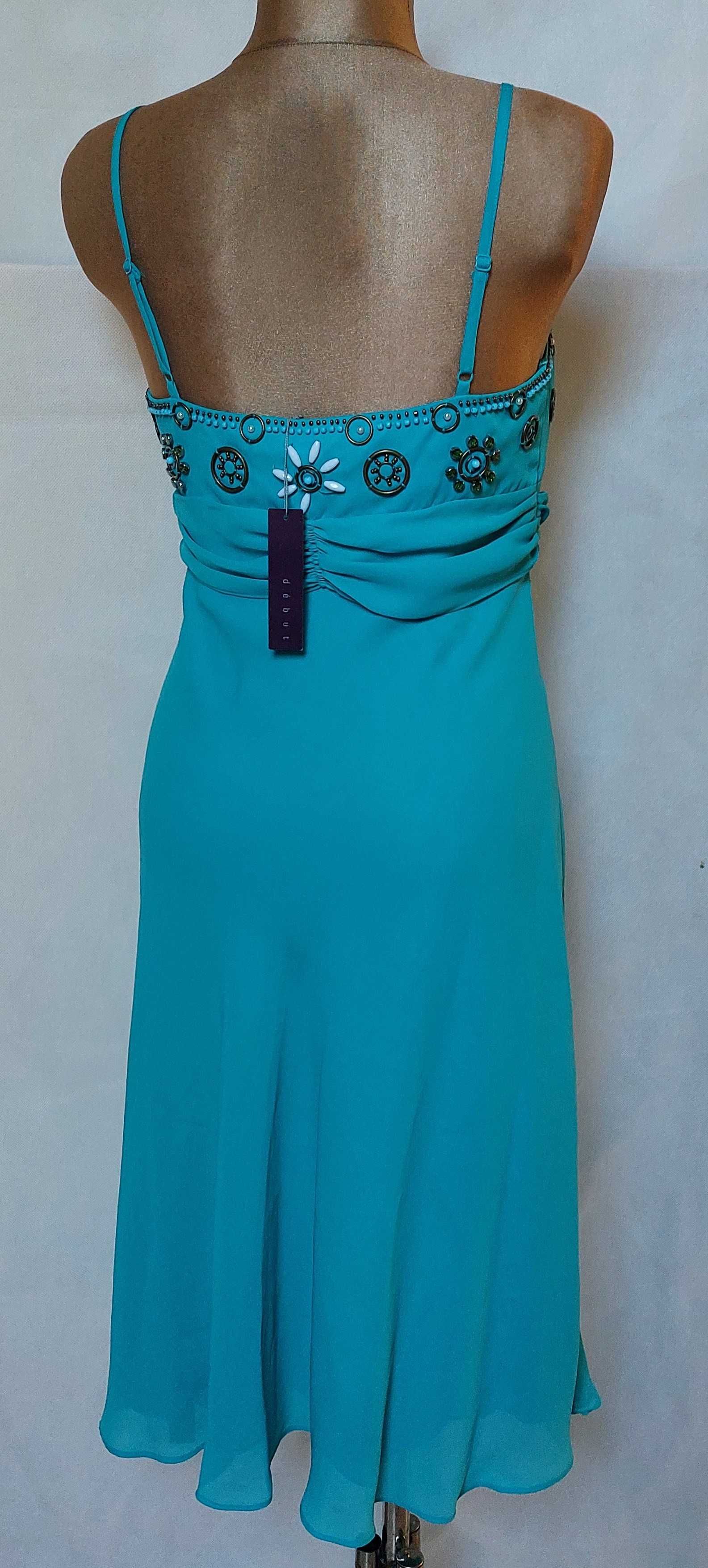 Nowa sukienka Debenhams debut 12/40 oryginalna kamienie etno boho