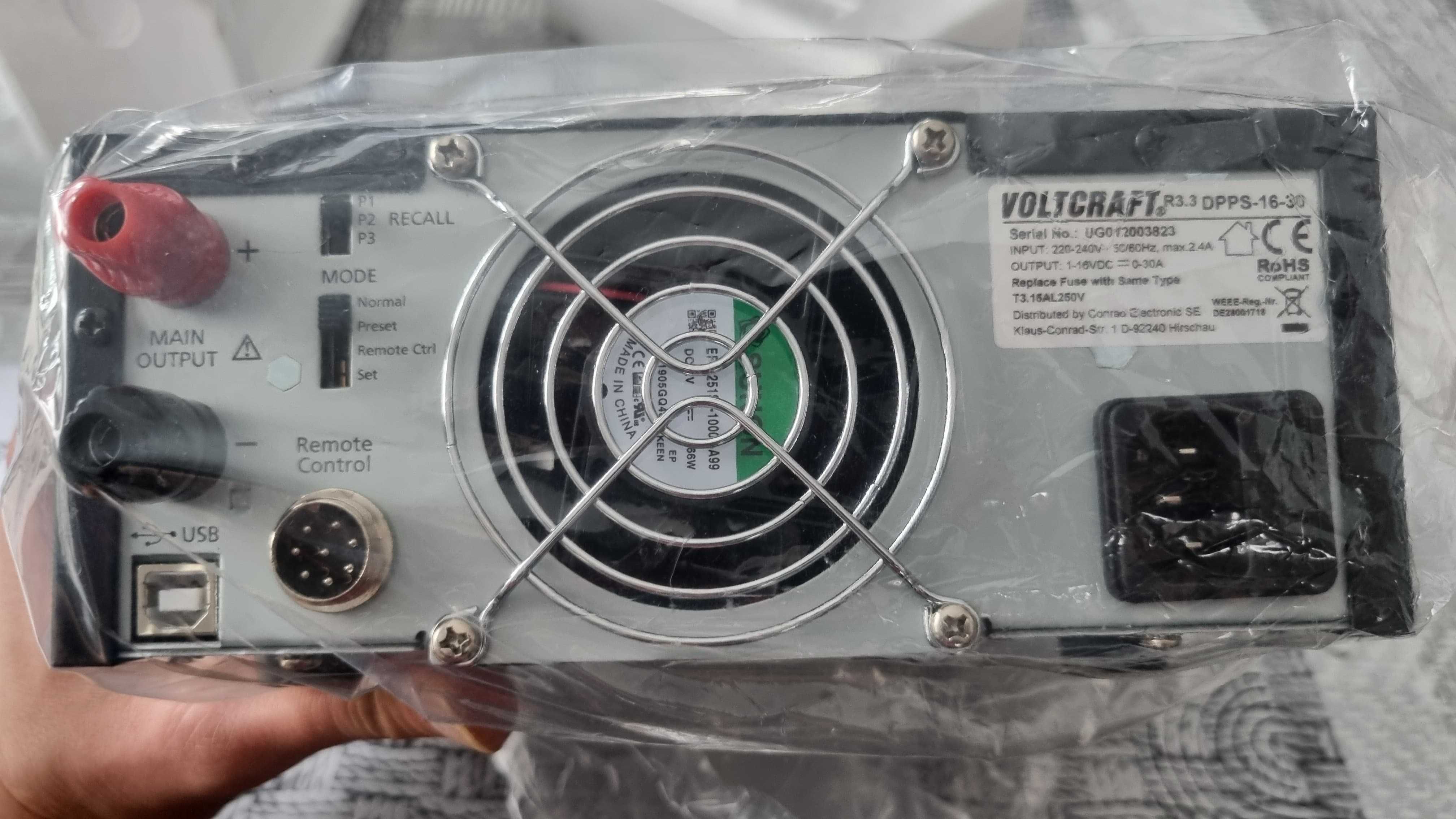 Zasilacz laboratoryjny regulowany VOLTCRAFT DPPS-16-30
