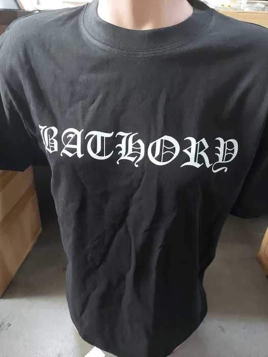 koszulka t-shirt dwustronna Bathory logo nieużywana rozmiar M