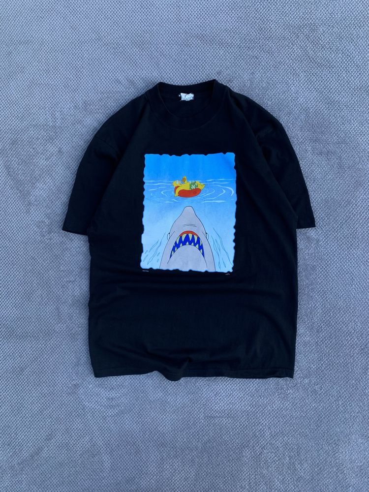 The Simpson Vintage T-Shirt 90s Homer Simpson Shark Size:M мерч