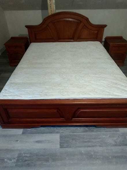 Ліжко двоспальне з тумбочками, дуб моноліт, 200*170, 40*40
