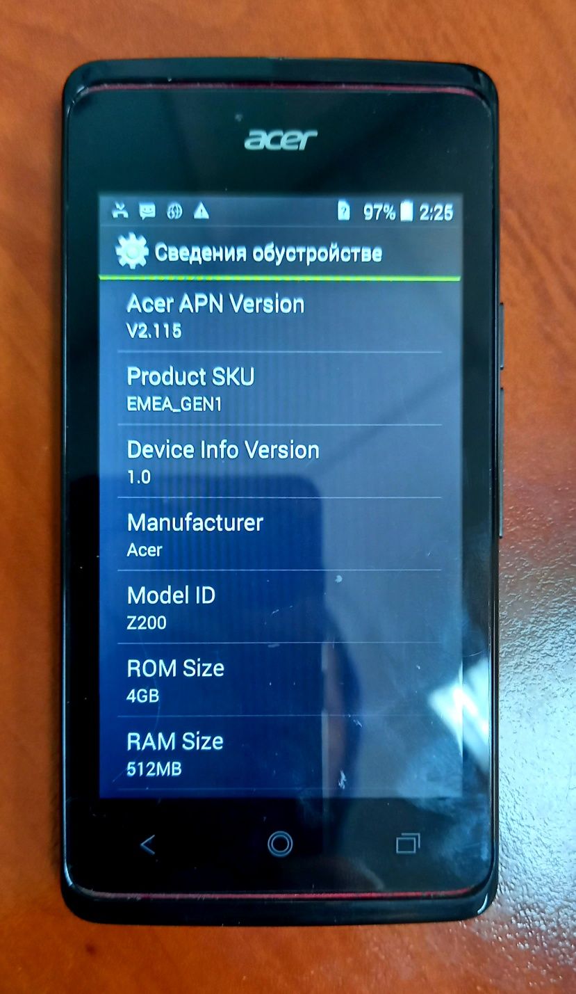 Смартфон ACER Z200