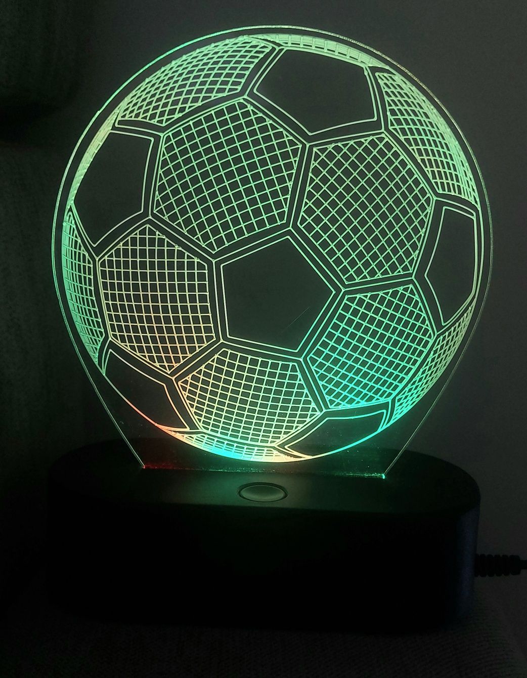 Lampka lampki nocna led piłka nożna 2szt.