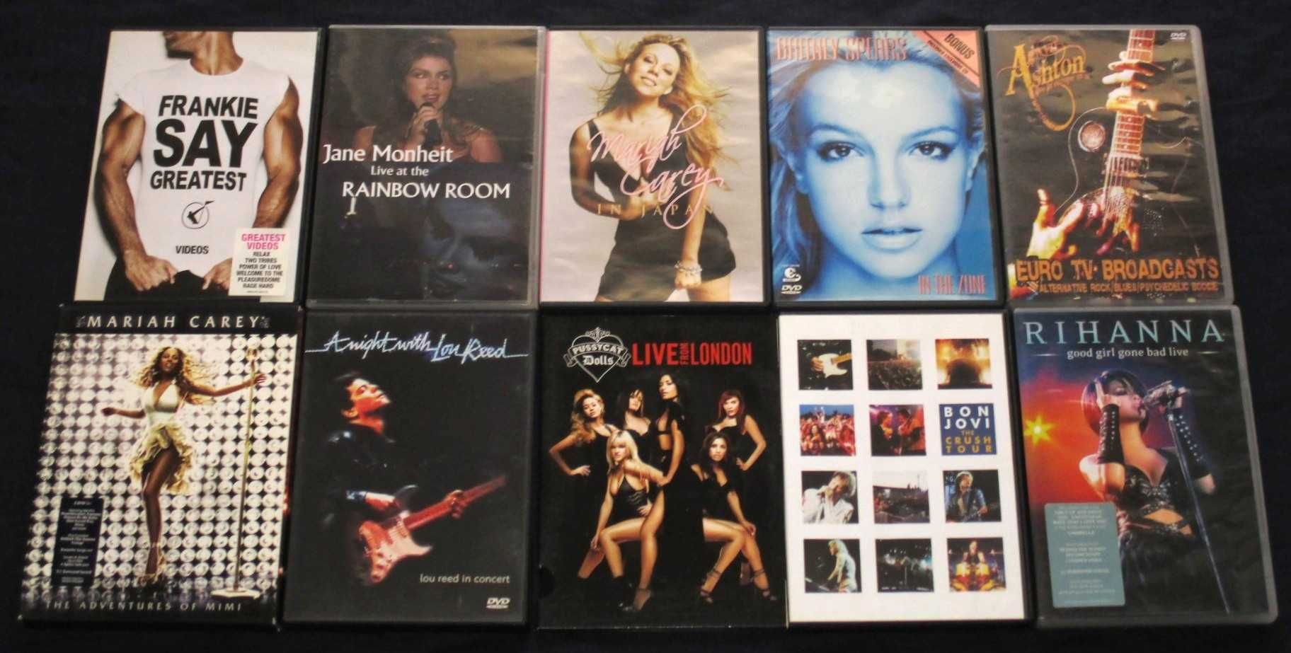 DVD Música Concertos Britney Spears Mariah Carey Bon Jovi Rhianna