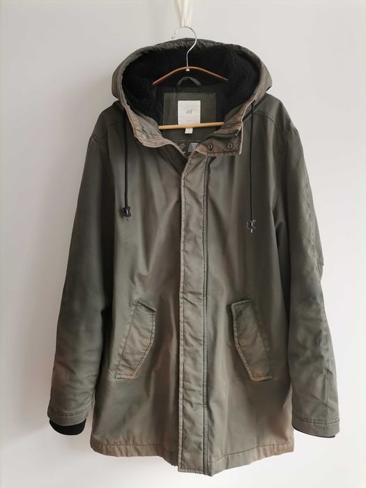 Parka masculina H&M, tamanho M (serve L)