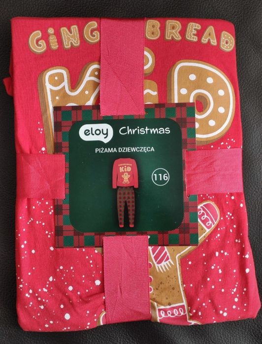 Piżama dziewczęca świąteczna Eloy Christmas prezent Mikołajki 116