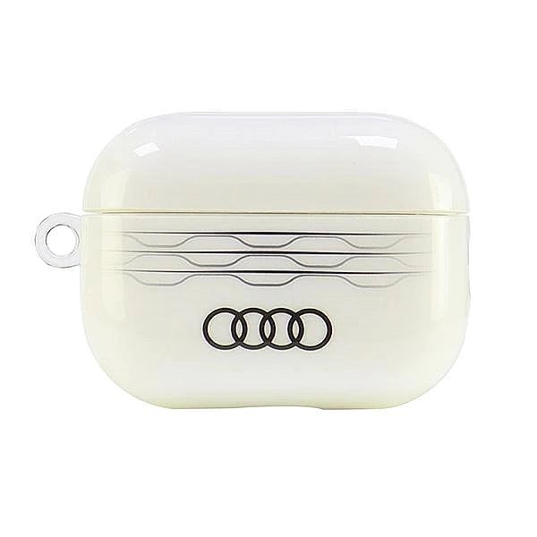 Etui Audi IML Geometric Pattern na AirPods Pro 2 - białe