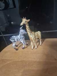 Dekoracja do torta afryka/safari figurka żyrafa i zebra