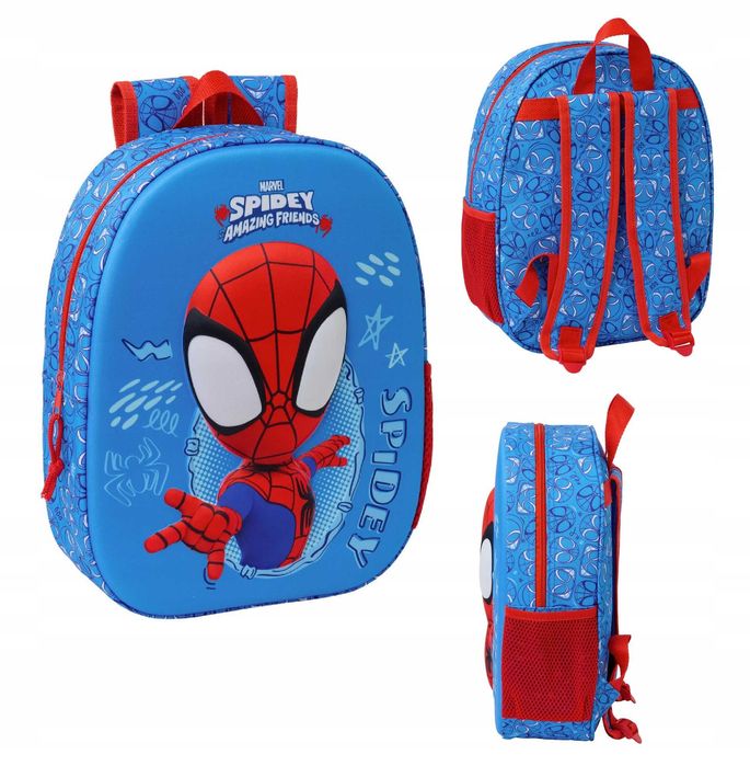 Plecak przedszkolny wycieczkowy 33cm 3D Marvel Spidey Sipderman