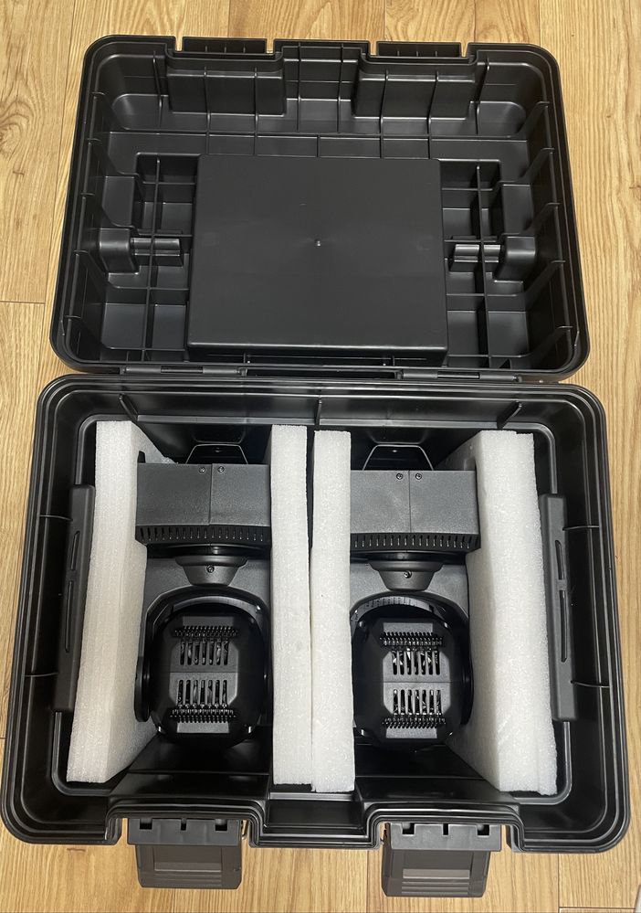 Głowa ruchoma LED  80 WAT - 2 szt. + skrzynia transportowa