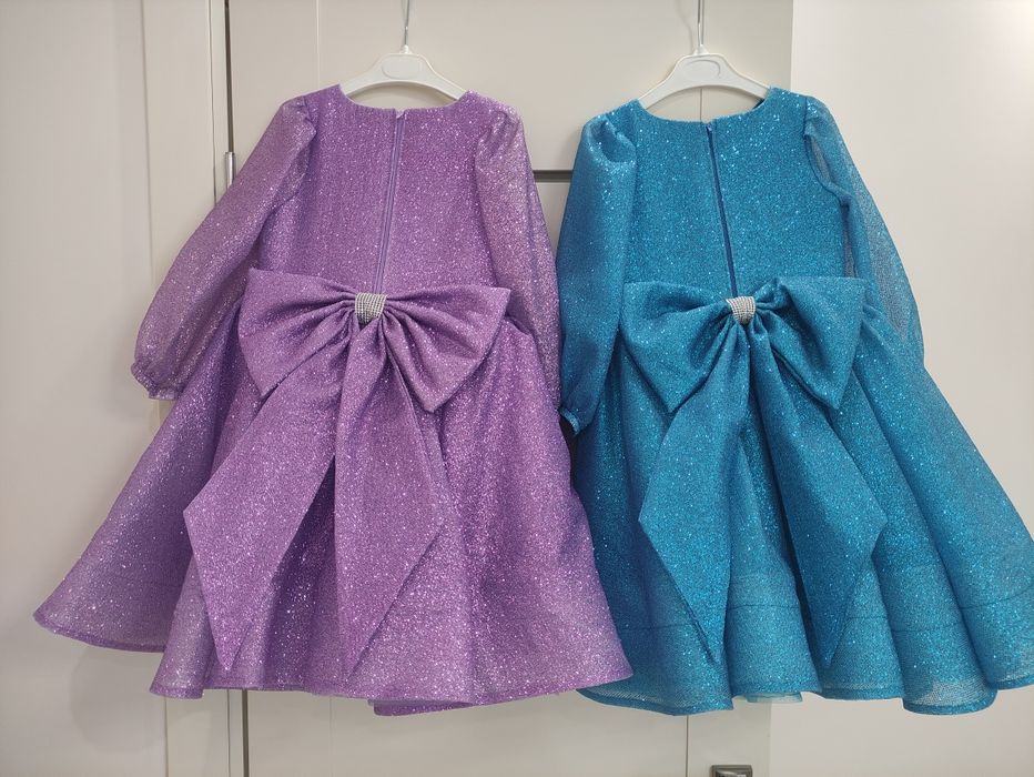 Сукня для дівчинки, сукні для двійні, святкова сукня