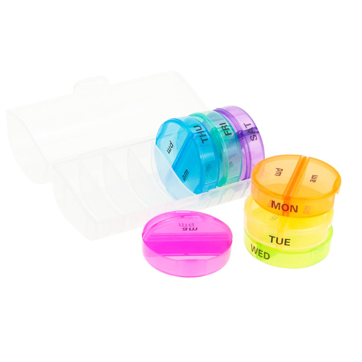 tg71402 pojemnik kasetka na leki tabletki pudełko organizer 7