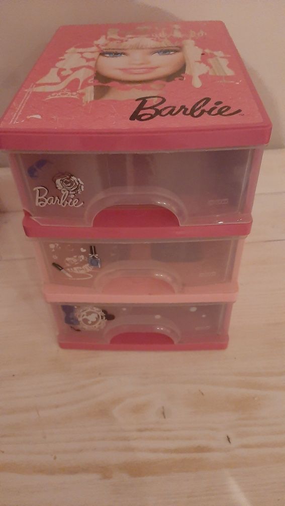 Organizer Barbie szuflady box pudelko