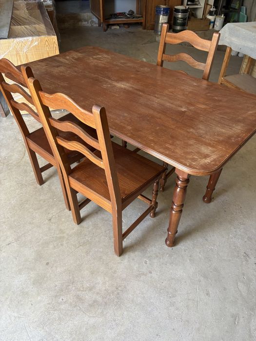 Mesa cozinha mogno