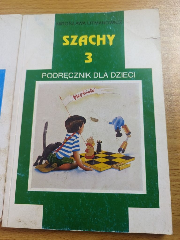 Szachy podręcznik dla dzieci zestaw książek 3 części 1995