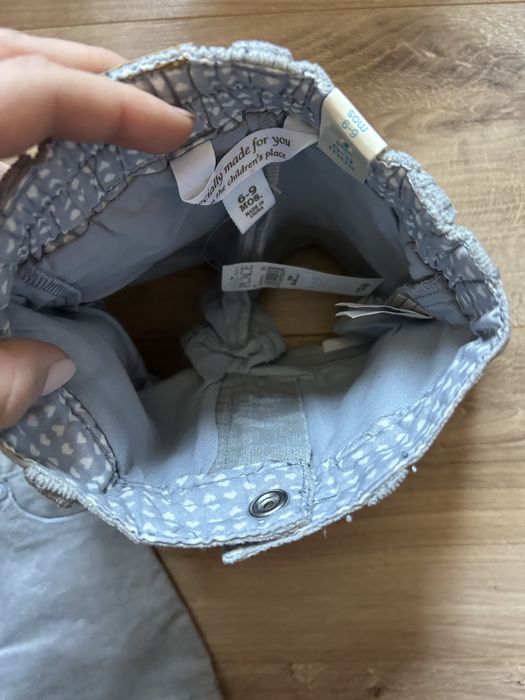 Spódniczka mini szara z brokatem r68