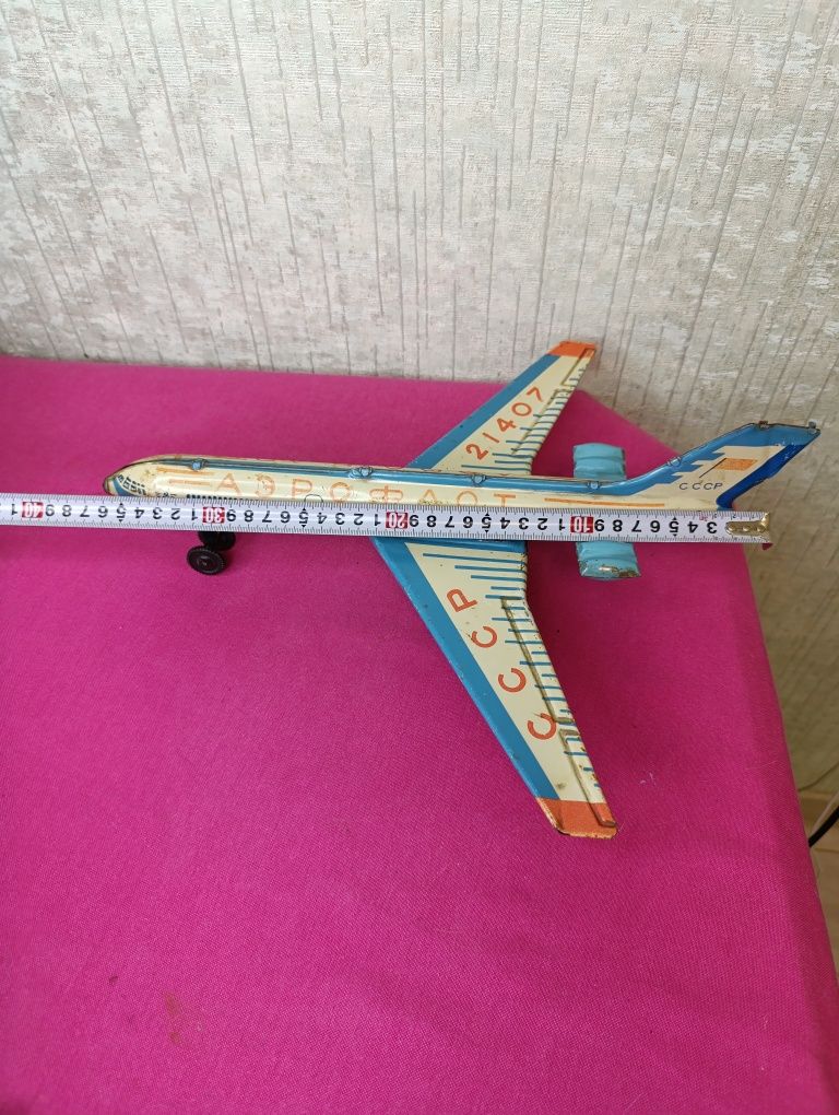 Советская металлическая модель самолёта СССР Аэрофлот ил-76 игрушка